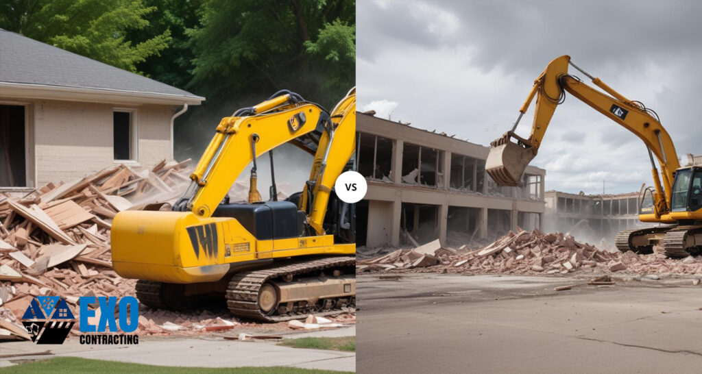 Differences Between Residential vs. Commercial Demolition Services in Abbotsford